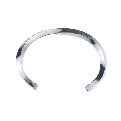 vòng tay bạc nam trơn dạng cuff